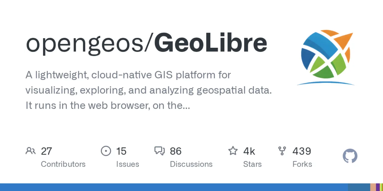 ภาพ social preview จาก repository opengeos/GeoLibre