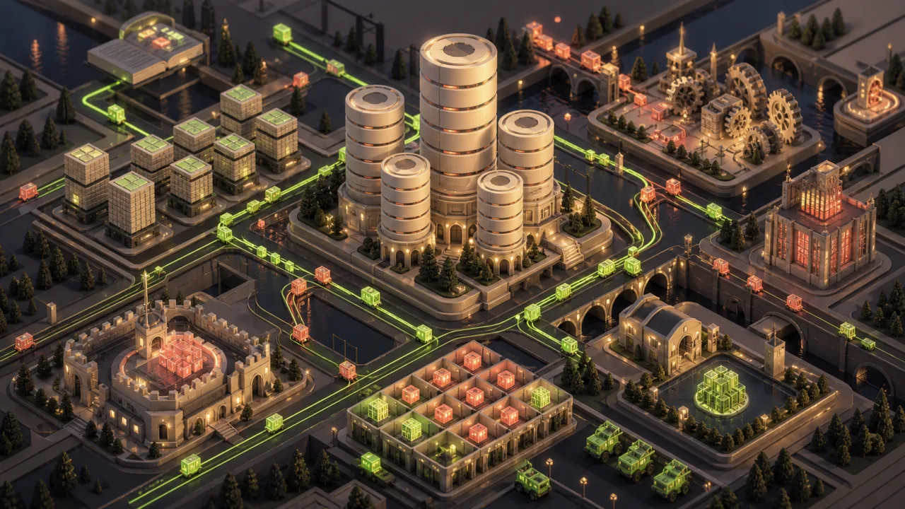 ภาพประกอบ: PGSimCity เปลี่ยนการทำงานของ PostgreSQL ให้กลายเป็นเมืองสามมิติ